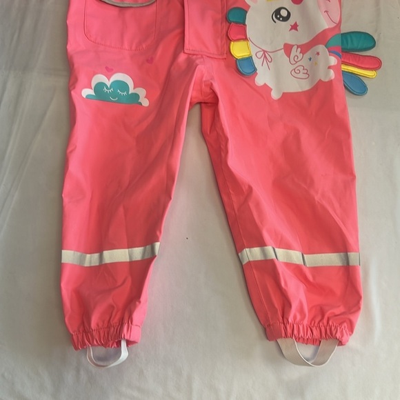 Monki LIKE NEW Kids unicorn Raincoat - Pink - Picture 2 of 9